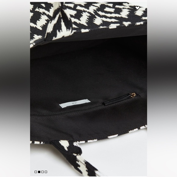 H & M Jacquard-Weave Handbag - NWT